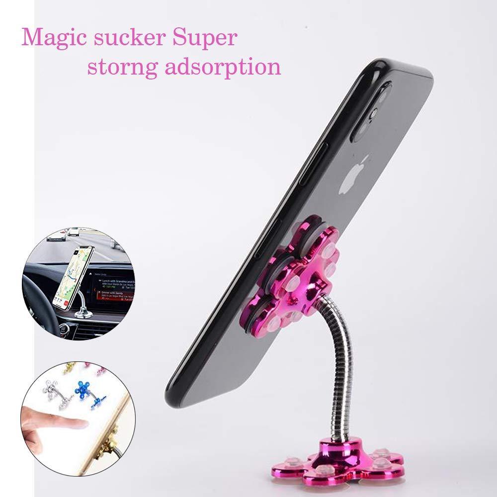 0637 -360 Rotatable Flower Shape Cellphone Holder Car & Mount Sucker Stand (Multicolored) - SkyShopy 0637 -360 Rotatable Flower Shape Cellphone Holder Car & Mount Sucker Stand (Multicolored) - SkyShopy